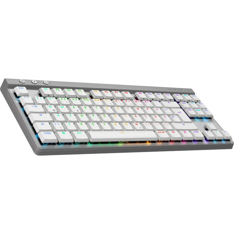 Logitech G 920-012543 Teclado Juego Rf Wireless + Bluetooth Qwertz Alemán Blanco