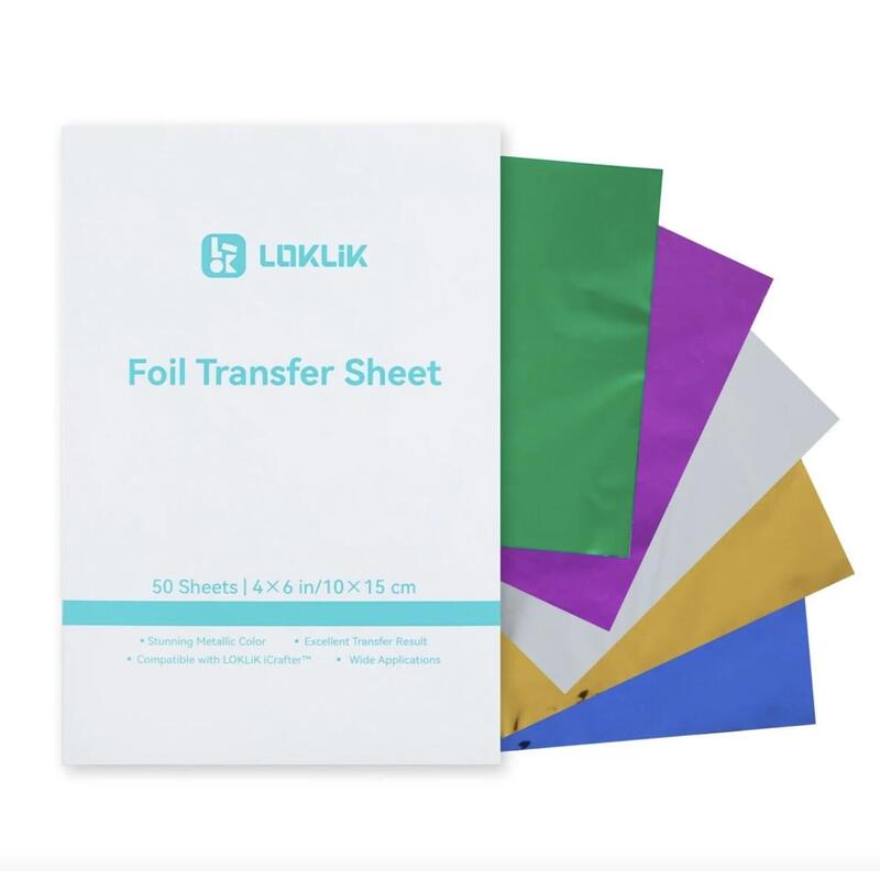 Loklik Folien-Transferbögen - 5 Farben - 50er Pack