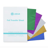 Loklik Folien-Transferbögen - 5 Farben - 50er Pack