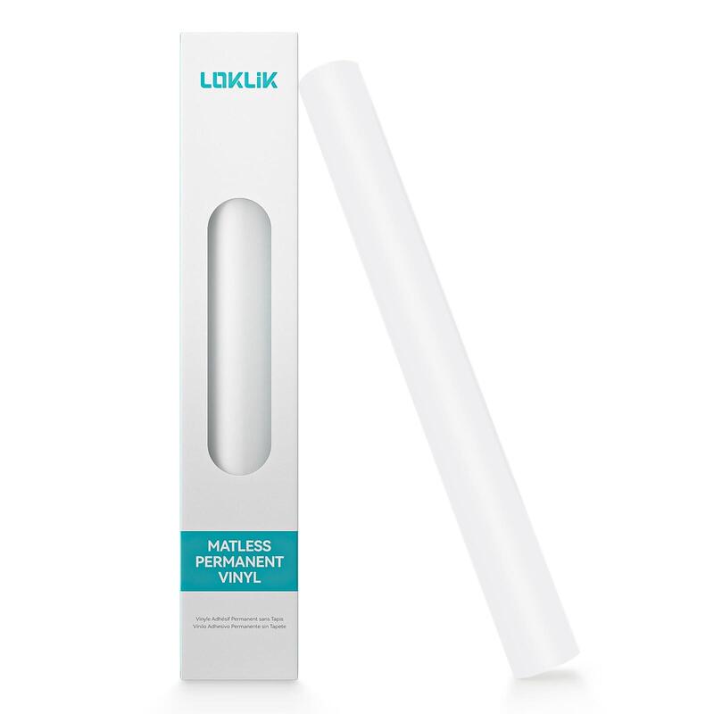 Loklik Mattes, Permanent Klebendes Vinyl - Mattes Weiss - 33 X 305 Cm