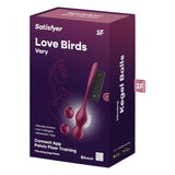 Love Birds Vary Con App Rojo Vino