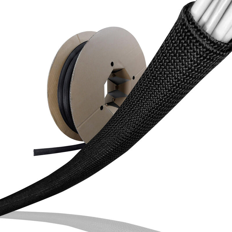 Ltc Funda Para Cables Pro Cable Tube 10m Para Agrupar&Ordnen Negro