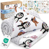 Lulando Babydecke 100 X 75 Cm Gris Pinguine