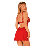 Obsessive - Babydoll Y Tanga Luvae Rojo S/M