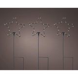 Luz Decorativa Microled Estacas Estrellas, Ø15x42,5cm. Lumineo