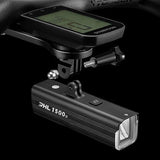 Luz Delantera De Bicicleta Rockbros Rhl1500 Para Velocímetro/Gps