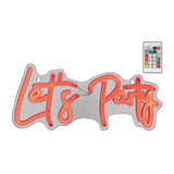 Luz Led Neón Decorativa Let'S Party, 40 X 16 X 1,5 Cm