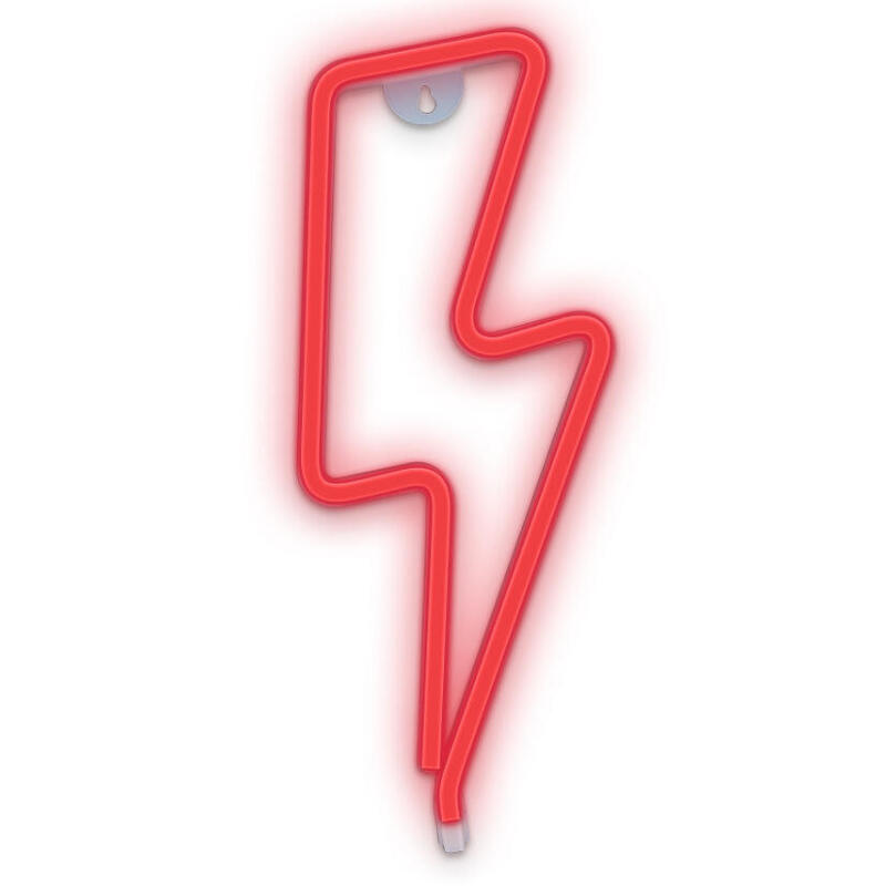 Luz Neon Forever Light Neon Led Bolt Red Funciona A Pilas Y Usb