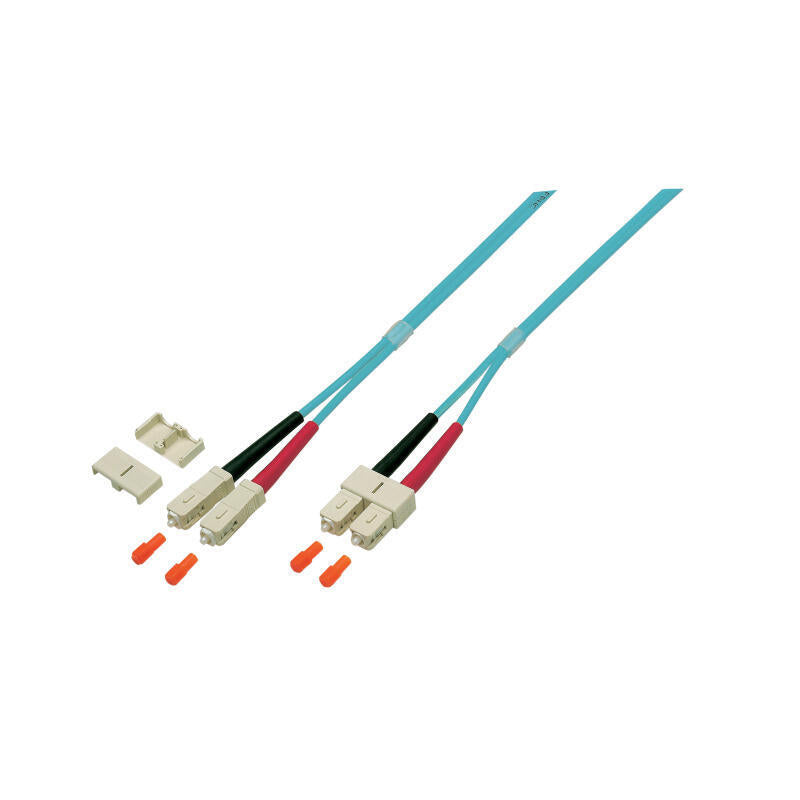 Lwl-2-Faser-Patchk. 2mtr.Sc-Sc, 50/125um,Om4, 3mm,