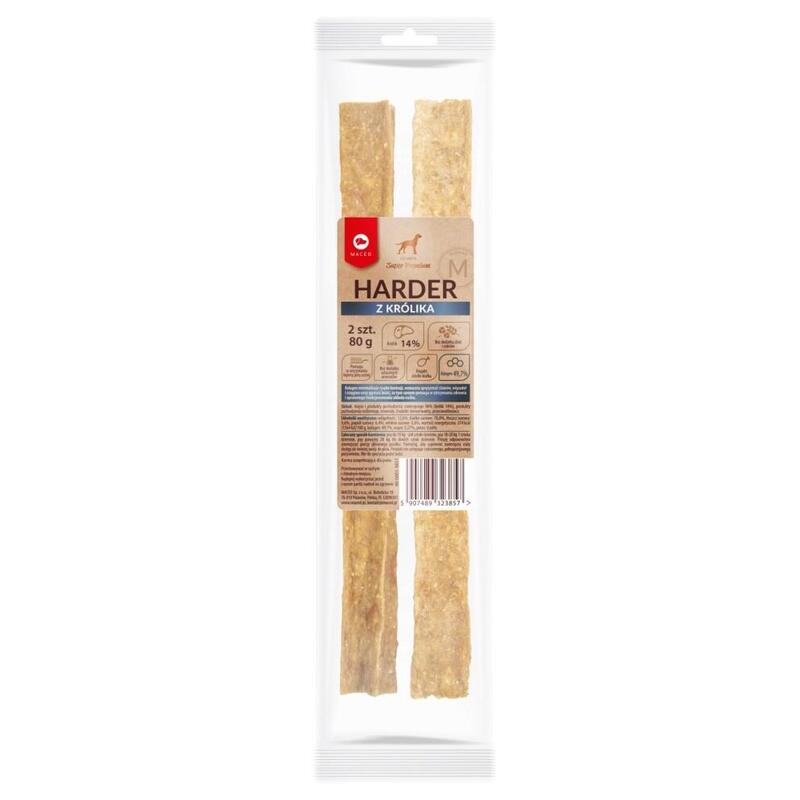 Maced Harder Rich In Rabbit M - Masticable Para Perros - 100g
