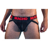 Macho - Mx26x2 Jock Negro/Rojo S