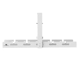 Maclean Mc-105 W Organizador De Cables Bajo Escritorio, Carga Máx. 5 Kg, Blanco