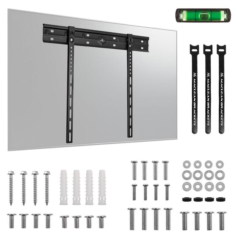 Maclean Mc-123 Soporte De Pared Ultraplano Para Tv, 40-85", Vesa Máx. 600x400, Carga Hasta 80 Kg