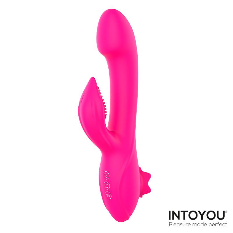 Magnoliapink Vibrador 3 En 1 Con Succionador De Clítoris Y Rabbit Usb Silicona