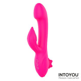 Magnoliapink Vibrador 3 En 1 Con Succionador De Clítoris Y Rabbit Usb Silicona