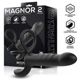 Magnor Dildo Con Anillo Doble Y Estimulador De Testículos