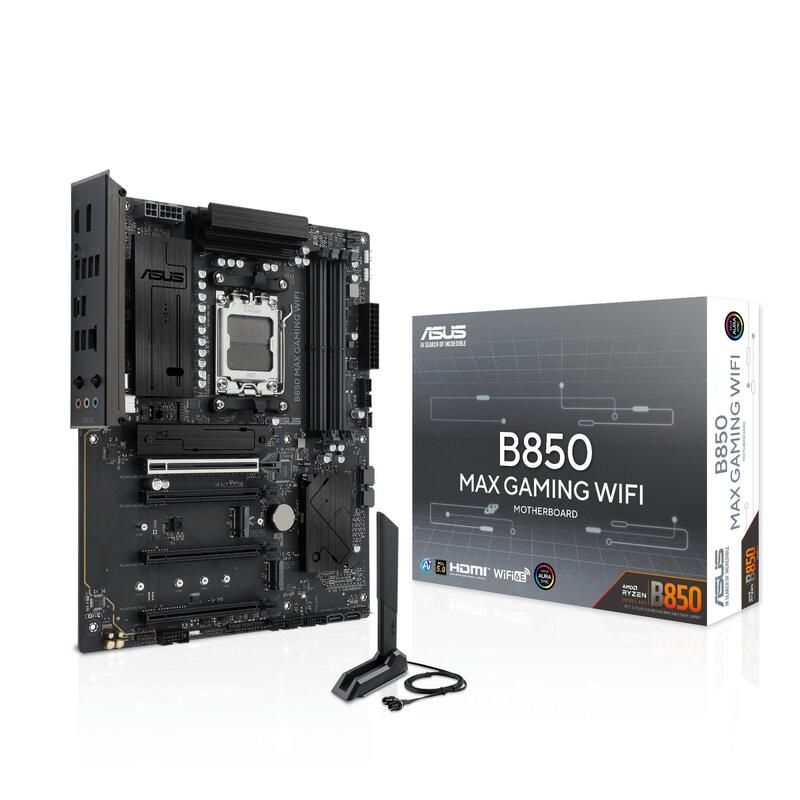 Placa Base Mainboard Asus Amd B850 Socket Am5 Atx Ram Ddr5-Sdram 4xslots Wi-Fi Yes Bluetooth Yes 3xnumber Of M.2 (M) Slots B850maxgamingwifi