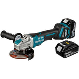 Makita Amoladora Angular Inalámbrica X-Lock Dga519rtj, 18 Voltios Dga519rtj