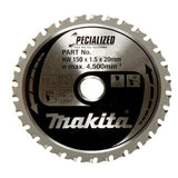 Makita B-47036 Hoja De Sierra Para Metal 150x20x32z