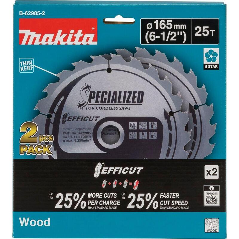 Makita  B-62985-2 Efficut Sägeblatt 165x20x25z