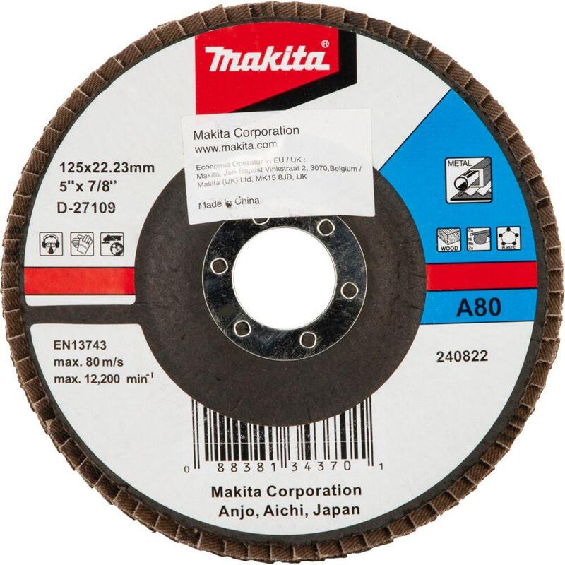 Makita Fächerschleifscheibe 125mm A80