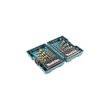 Makita Juego De Brocas Para Metal / Piedra / Madera B-49432 Azul, 18 Piezas B-49432