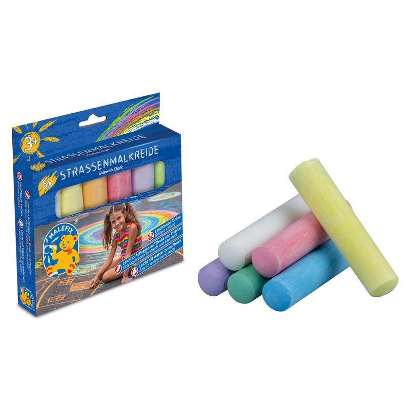Malefix Strassenkreide 6er Paquete