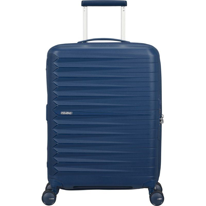 Maleta De Cabina American Tourister Fastforward Spinner Expansible 55cm 55x40x23cm 4 Ruedas Azul Marino