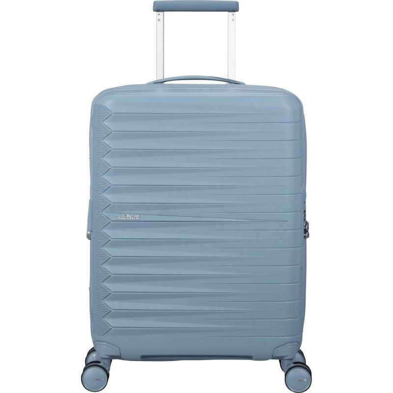 Maleta De Cabina American Tourister Fastforward Spinner Expansible 55cm 55x40x23cm 4 Ruedas Azul