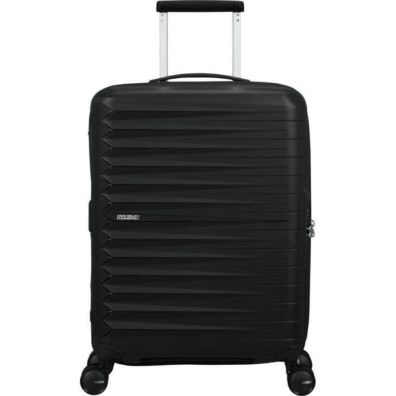 Maleta De Cabina American Tourister Fastforward Spinner Expansible 55cm 55x40x23cm 4 Ruedas Negro