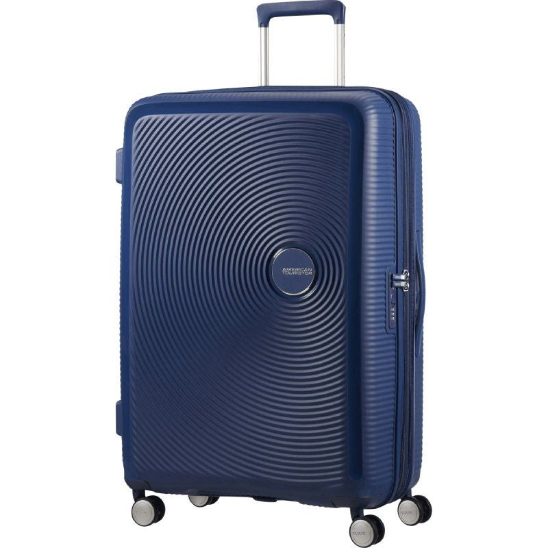 Maleta Grande American Tourister Soundbox Spinner 77cm 77x51.5x29.5cm 4 Ruedas Azul Marino
