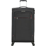 Maleta Mediana American Tourister Crosstrack Spinner Expansible 79cm 79x46.5x30.5cm 4 Ruedas Gris Y Rojo