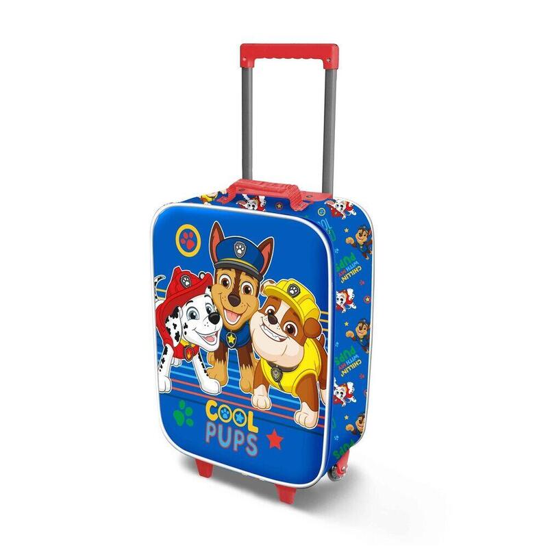 Maleta Trolley 3d Cool Patrulla Canina Paw Patrol 52cm