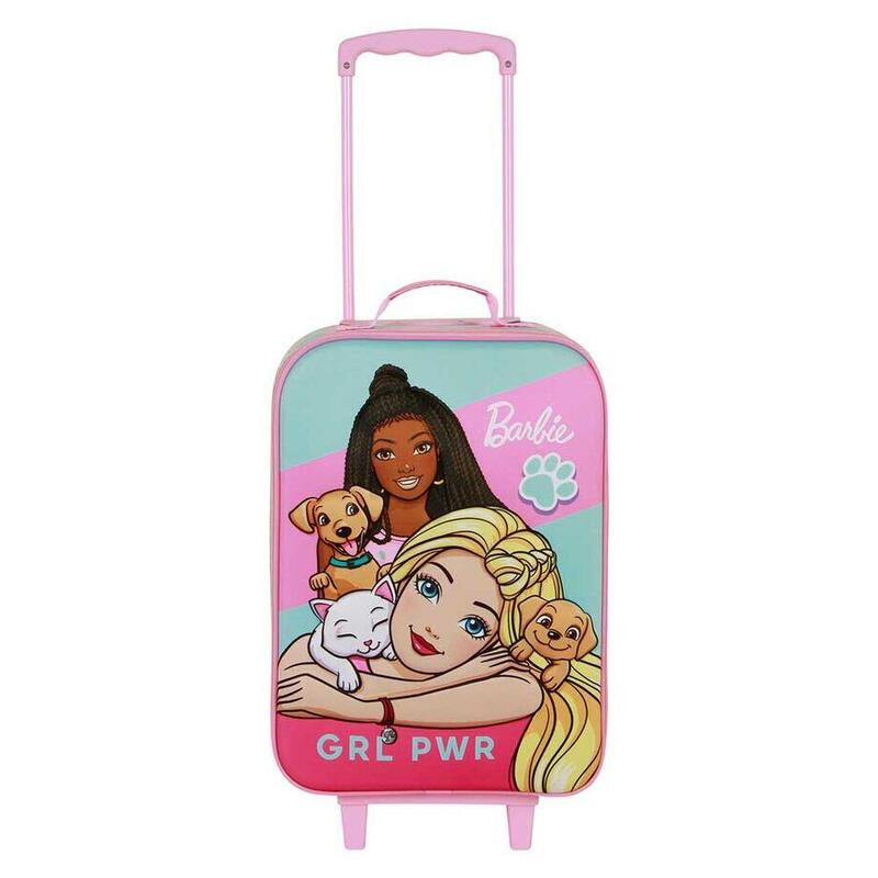 Maleta Trolley 3d Pets Barbie 52cm