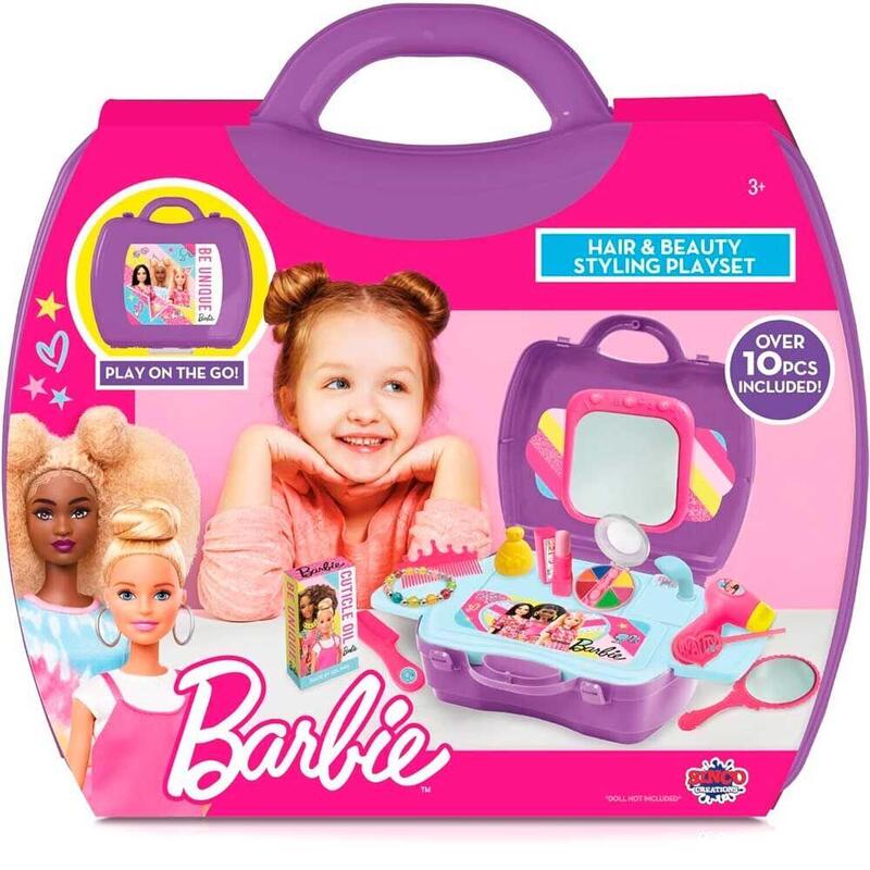 Maletín De Peluquería Y Estética Barbie - Set De Belleza