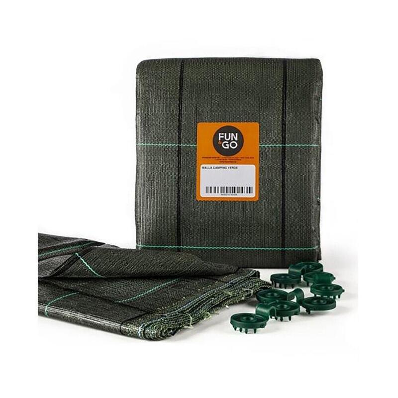 Malla De Suelo Para Camping. Color Verde 3x4m Fun&Go