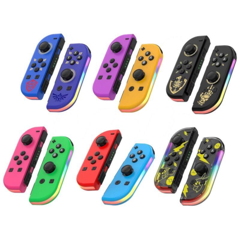 Mando Joy-Con Set Izq/Dcha Nintendo Switch Compatible Negro Pika Rgb