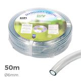 Manguera Cristal Transparente Ø Interior 6mm Ø Exterior 8mm Rollo 50m