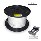 Manguera Plana 2 X 1,50 Mm² Blanca, 400 M. (Bobina Grande)