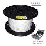 Manguera Plana 3 X 1,50 Mm² Blanca, 250 M. (Bobina Grande)