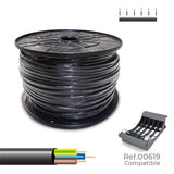 Manguera Tubular 3g1mm² Negra 200m.