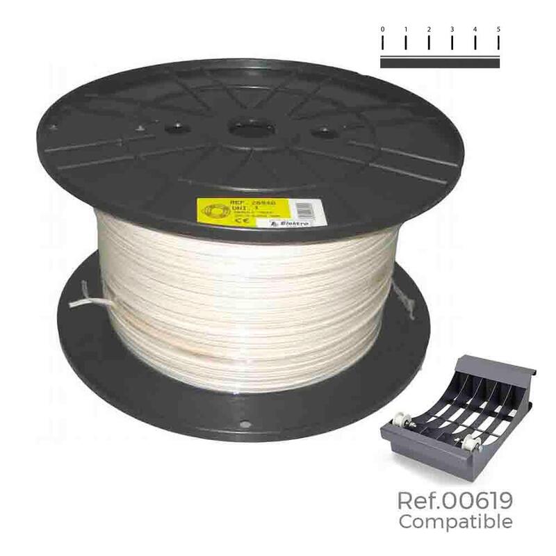 Manguera Tubular H05vv-F 2 X 1,00 Mm² Blanca, 400 M. (Bobina Grande)