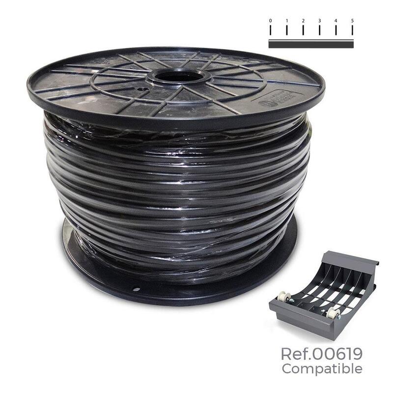 Manguera Tubular H05vv-F 2 X 1,00 Mm² Negra, 400 M. (Bobina Grande)