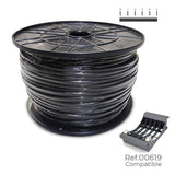 Manguera Tubular H05vv-F 3 G 1,00 Mm² Negra, 300 M. (Bobina Grande)