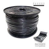 Manguera Tubular Vv-K06/1kv 3 G 1,50 Mm² Negra, 200 M. (Bobina Grande)