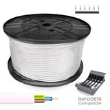Manguera Tubular Vv-K06/1kv 3 G 2,50 Mm² Blanca, 150 M. (Bobina Grande)