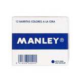 Manley Estuche De 12 Ceras 60mm (6) Naranja