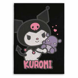Manta Franela Kuromi Hello Kitty 110x150cm