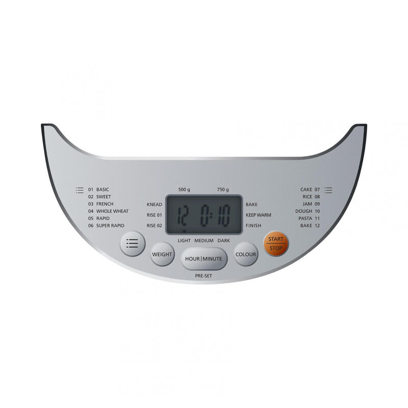 Máquina Para Hacer Pan Steba Bm 3 (Blanco/Plateado, 600 Vatios, Para Panes De Hasta 750 G)
