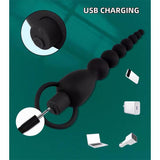 Marbe Cadena Anal Con Vibración Usb Silicona